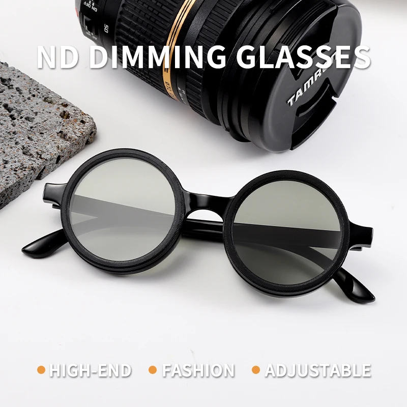 

Oyalie Trendy New Favorite! 360 ° Rotating and Color-Adjustable Round-Frame Sunglasses That Shows Unique and Charming.