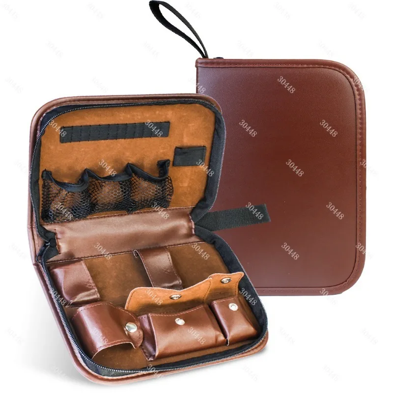 Golf Accessory Pouch Multi Functional Large Capacity Leather Organizer Bag