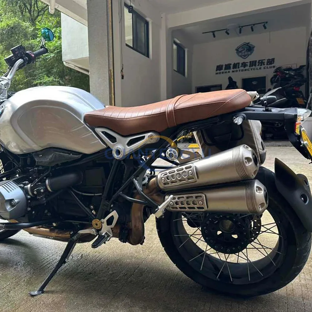 Per BMW Latte R NINE T Modifica scalatore Copertura decorativa sinistra del serbatoio del carburante in vera fibra di carbonio