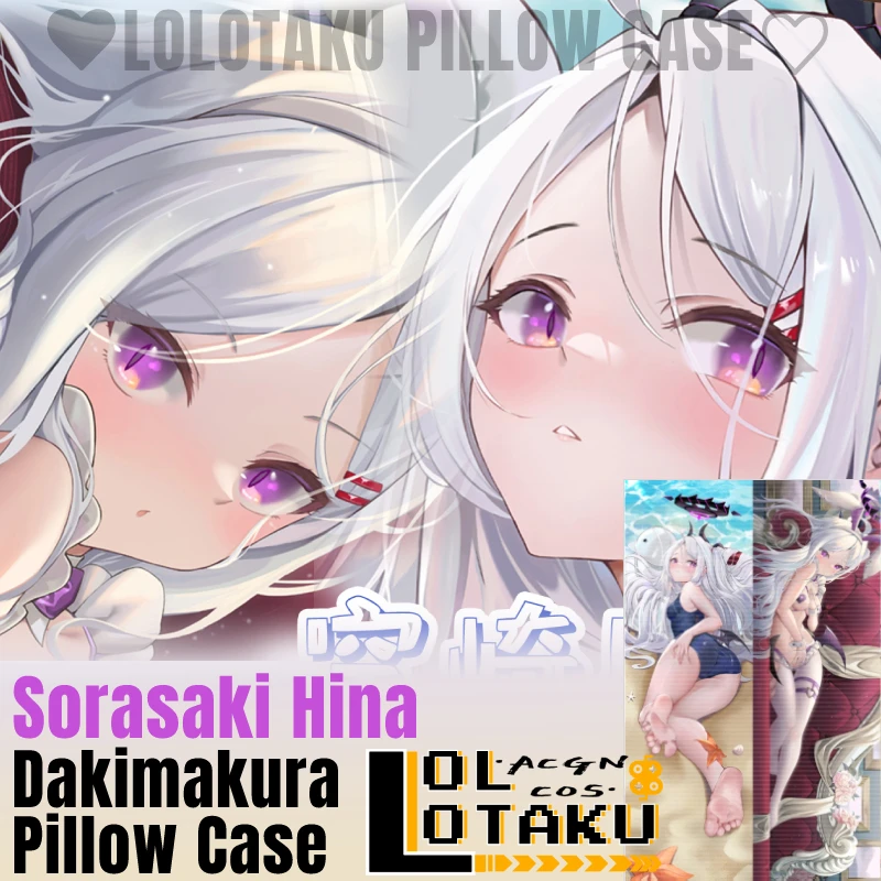 

Sorasaki Hina Dakimakura Blue Archive Sexy Pillowcase Full Body Hugging Pillow Case Cushion Cover Otaku Home Bedding Decor Gift