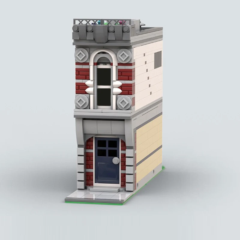 مدينة شارع عرض نموذج MOC قوالب بناء منزل سكني وحدات التكنولوجيا الأطفال هدايا العيد تجميع اللعب البدلة #2