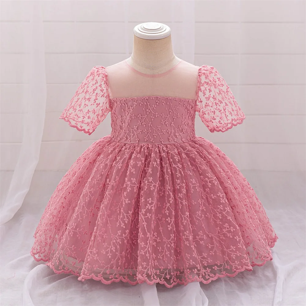 Ceremony First 1st Birthday Dress For Baby Girl Clothes Christening Princess Dress Girls Dresses Lace Party Gown 0 2 1 Year