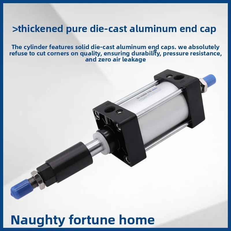 Pneumatic cylinder stroke adjustable with magnetic
