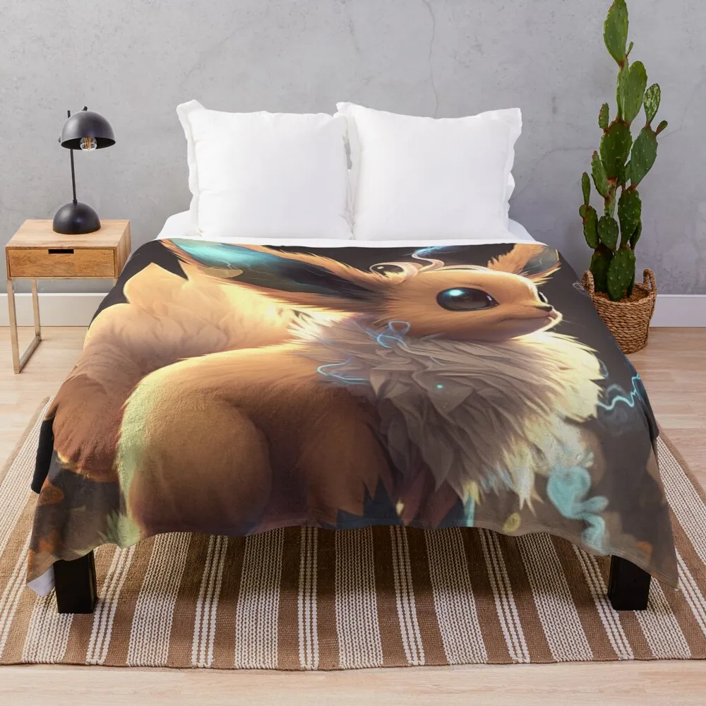 Eeveelution Art: Capturing the Charm of the Beloved Anime Throw Blanket Comforter sofa bed Blankets