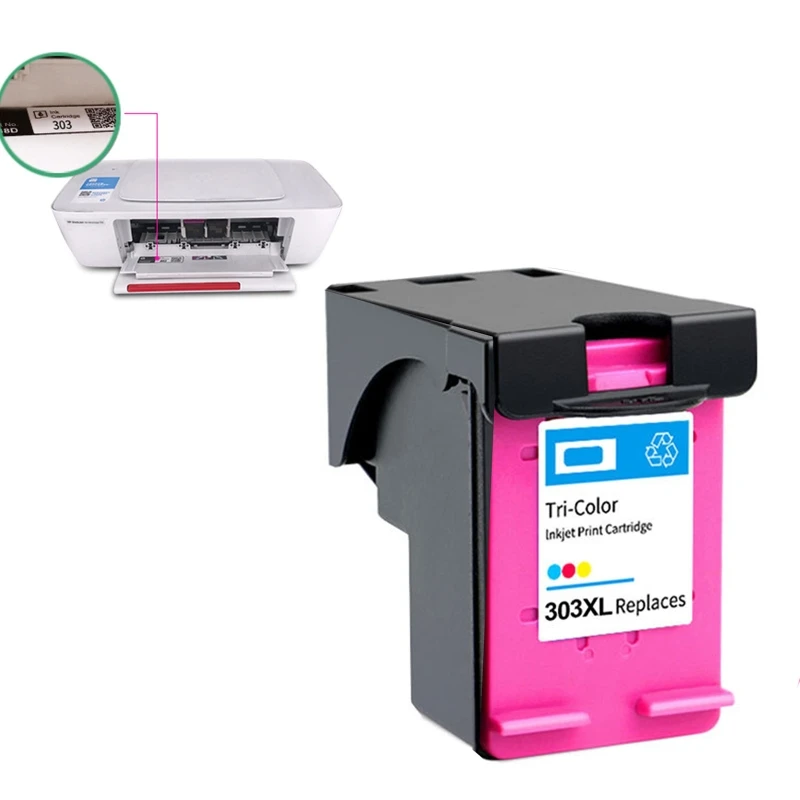 2024 New Remanufactured Ink Cartridge Replacement for HP 303 303XL (Black / Tri-color)