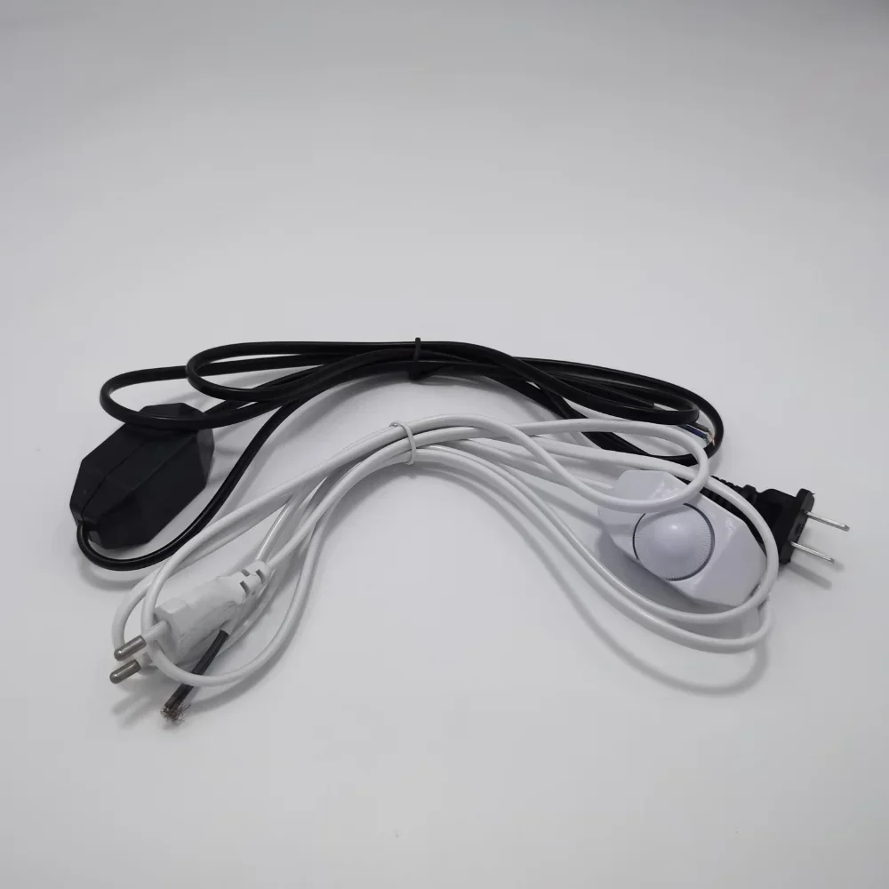 1.8M bez polaryzacji przełącznik LED ze ściemniaczem kabel modulatora światła sterownik ściemniacza do lampy stołowej 220V elektryczność Wiree