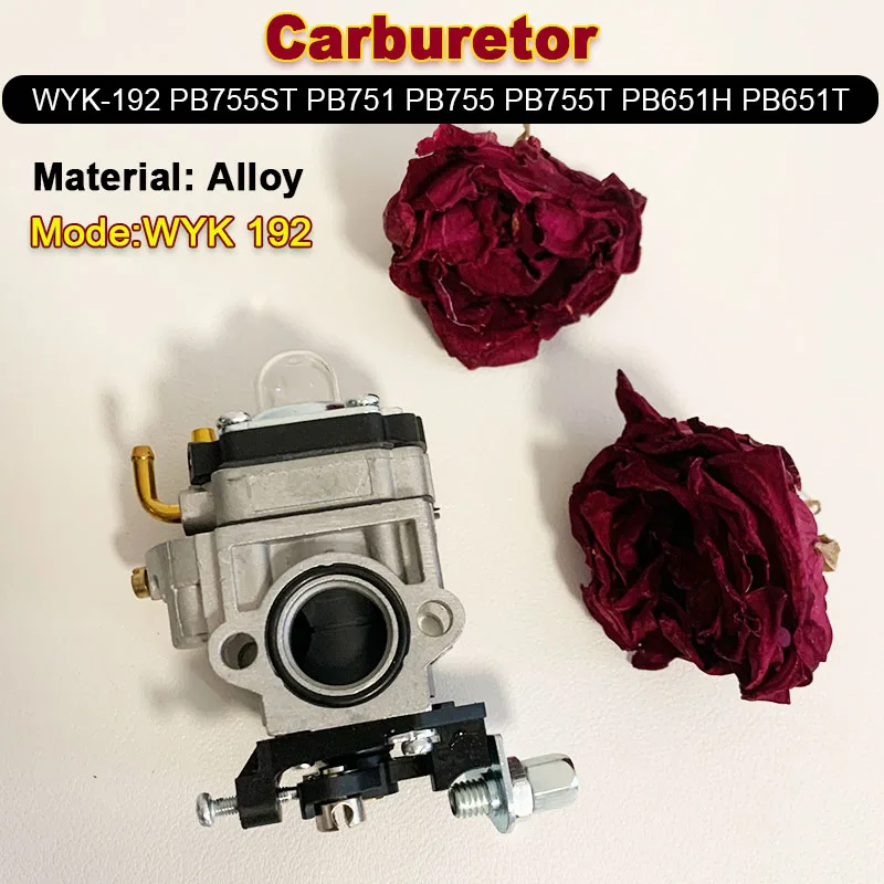 WYK192 Carburetor Carb Kit Lawn Trimmer 1e40-5 Echo PB755ST PB751 Cutter Carburetor Replacement Lawnmower Spare Part Garden Tool 4