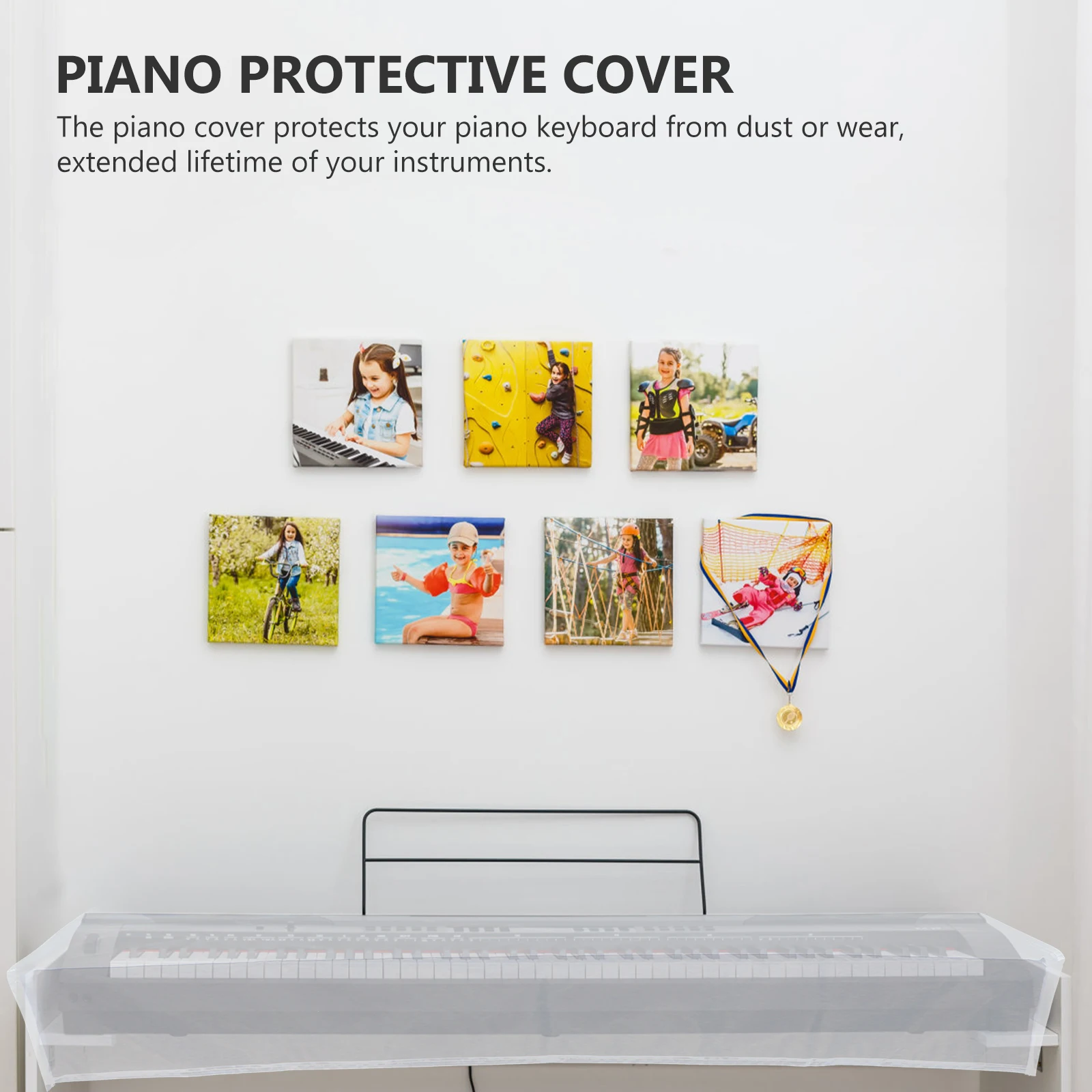 

Piano Cover Protective for Keyboard Dust Electric Cloth Keyborad Soft Instrument Digital