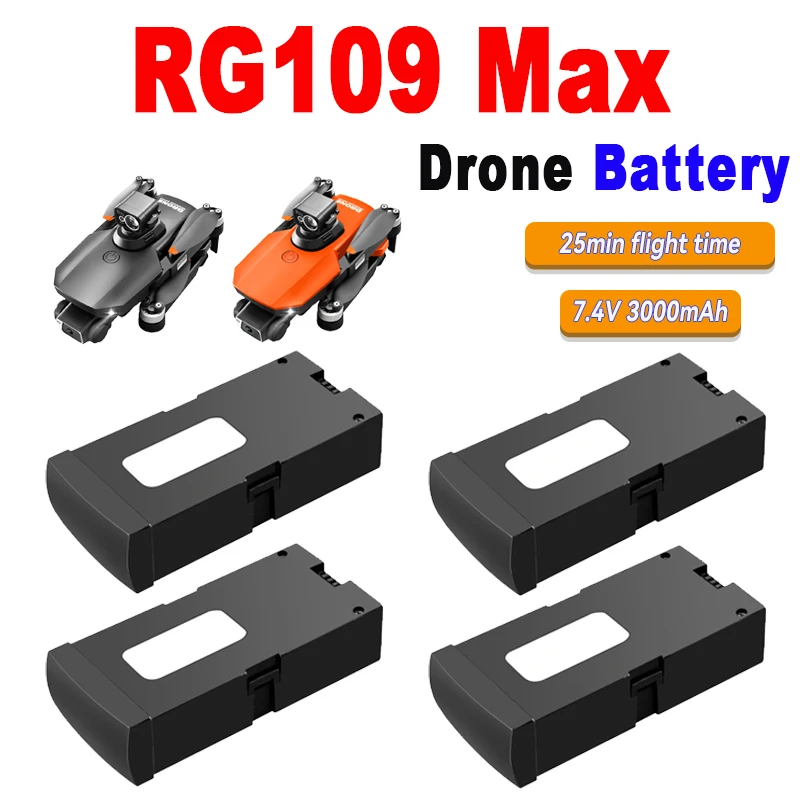 

Original RG109Max Drone Battery 7.4V 3000mAh For RG109Max Battery RG109 Spare Accessories Parts