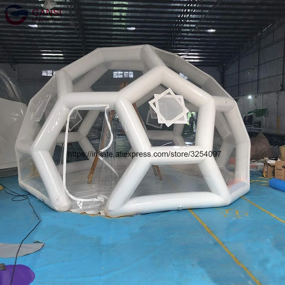 Рекламная надувная палатка igloo bubble, прозрачная надувная роскошная палатка для кемпинга для рекламы