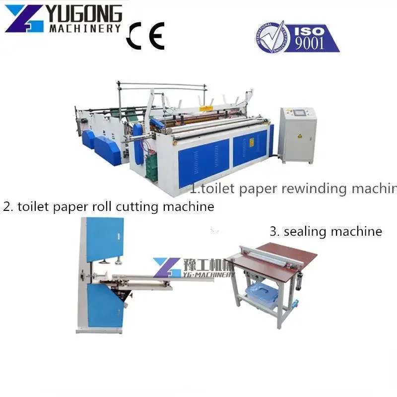 Double Embossing Automatic Paper Core Dropping Function Toilet Tissue Paper Making Machine Low Price Toilet Paper Making Plant