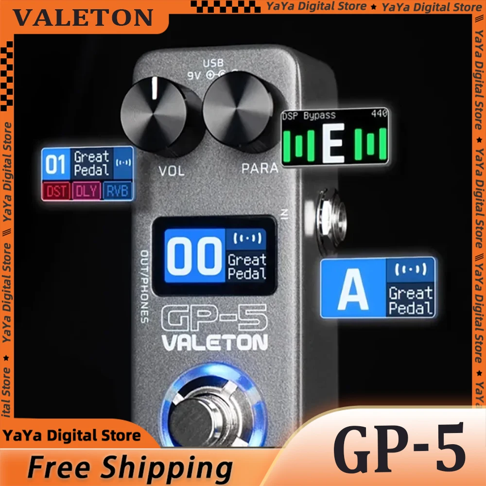 

New Valeton GP-5 Electric Guitar Integrated Effect Device Processor/NAM&IR Loader Supports Loading Third-party Enclosure IR File