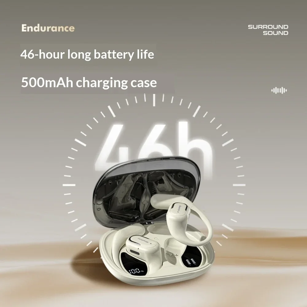 2026 New Model Wireless Bluetooth 5.4 Headphones LED Battery Display Ultra-Long Battery Life Comfortable in-Ear Lightweight Desi