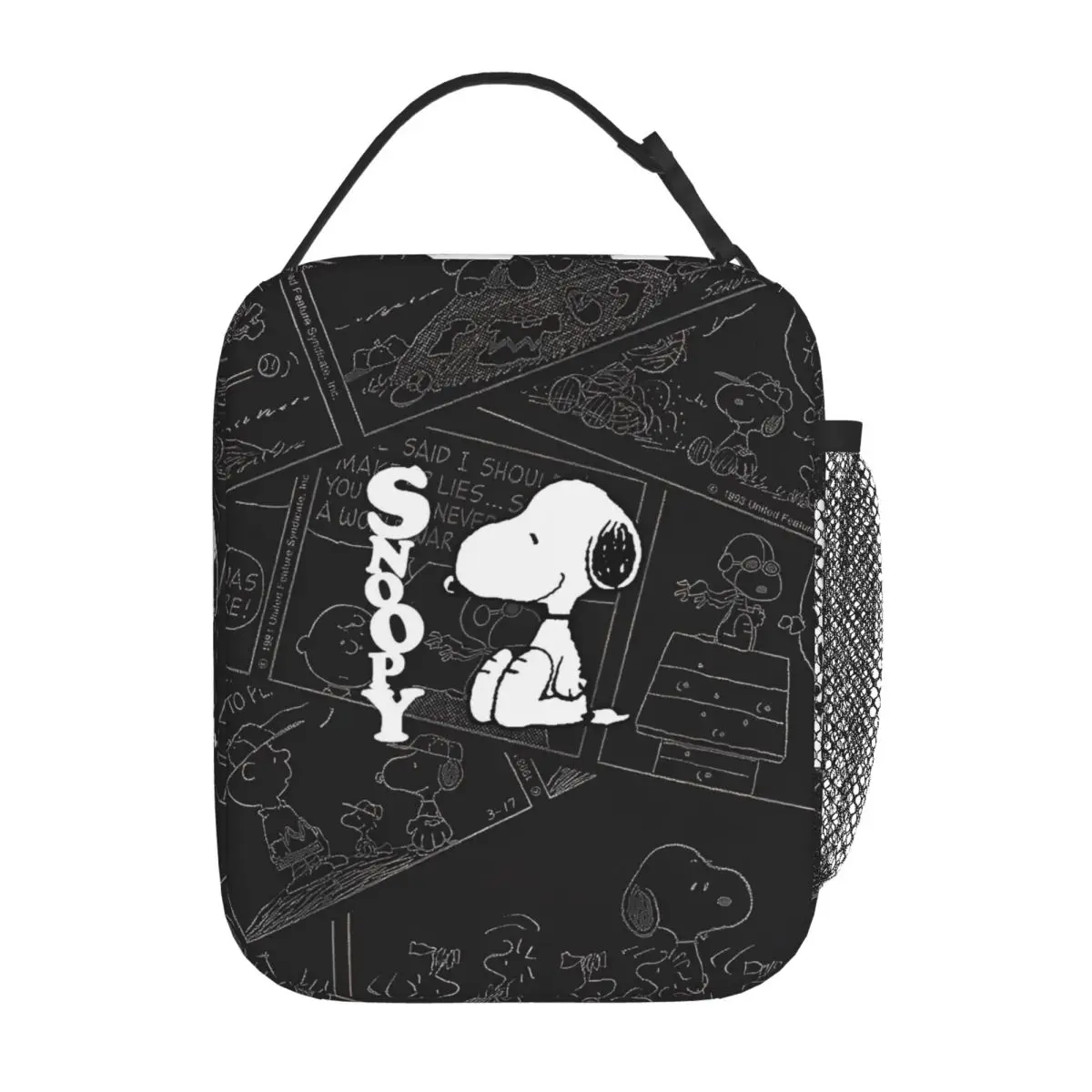 

Snoopys Woodstock Merch Insulated Lunch Bag For School Office Food Storage Bag Portable Thermal Cooler Lunch Boxes