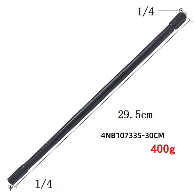 Universal 1/4" Threaded Extension Gooseneck Rod for Camera Interfaces on Stands 24BB