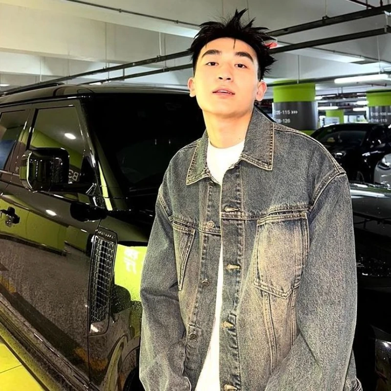 Denim Jacket Vintage - Unisex Vintage Denim Jacket Spring Summer