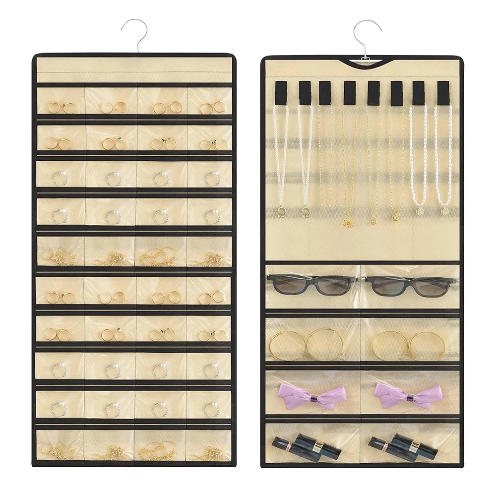 Große Ohrringe Organizer Schmuck Display Halter Hängende Halskette Ring Armband Wand Schmuck Aufbewahrungstasche Sammlung DisplayDouble