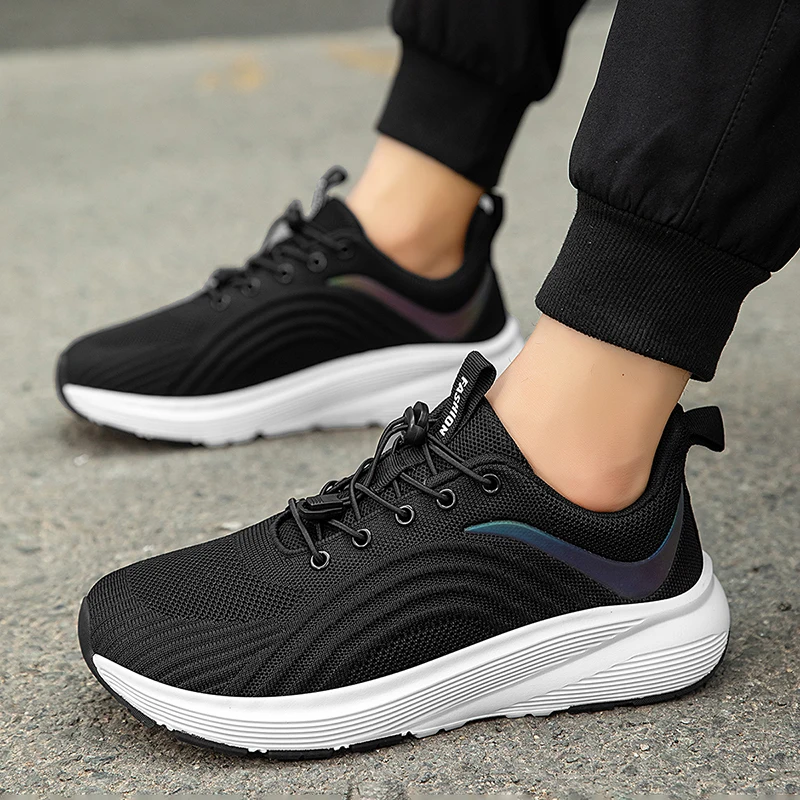 Men's Slip-On Walking Shoes Men's Lightweight Breathable Men's Cushioned Everyday Shoes Footwear for Men Casual Basic Wear