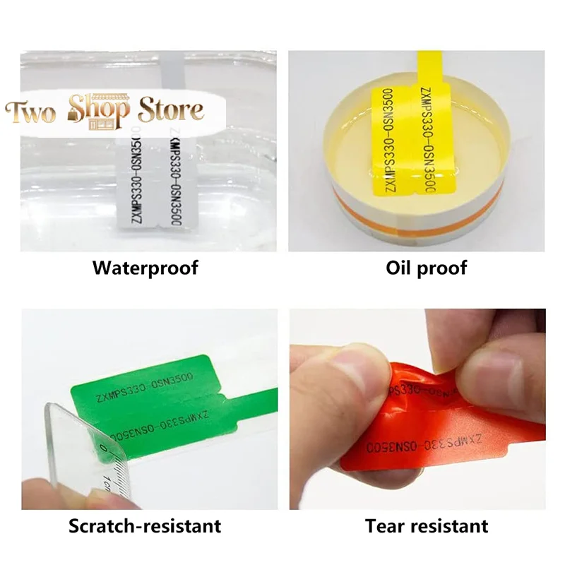 8 Pcs Cable Labels Tags For Cable Management Colorful Waterproof Cord Tags For Wire Labels Self Adhesive Tear Resistant