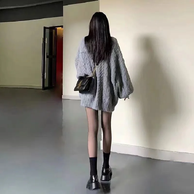 2024 Autumn Winter Pullovers Women Loose Long Sleeve Sweet Harajuku Students Fashion Knitting Autumn Popular Soft Warm Ladies 