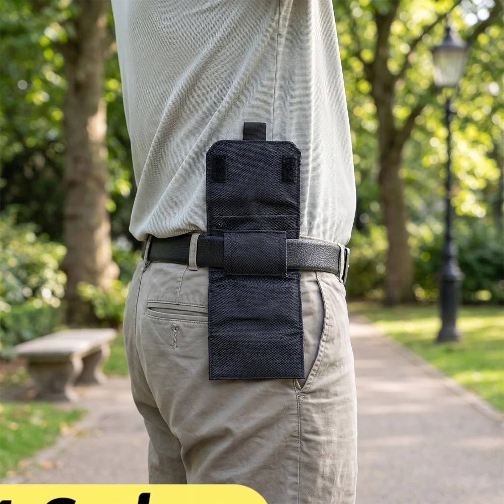 Stylish Belt Waist Pouch Hidden Money Wallet Anti Theft Men Mini Change Secure Purse Outdoor EDC Pocket Bag For Travel Running