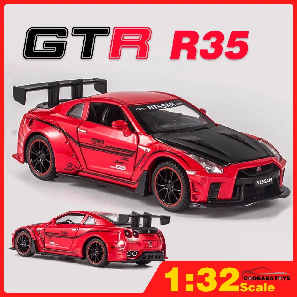 

Масштаб 1/32 Nissan GTR R35 Металлический литой сплав Гоночные игрушки Автомобили Модели Грузовики Для мальчиков Дети Дети Автомобили Хобби Коллекция