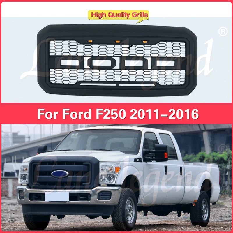 

Raptor Style Front Bumper Grill Fit For Ford F250 F-250 2011-2016 Radiator Grille Exterior Accessories New ABS Material