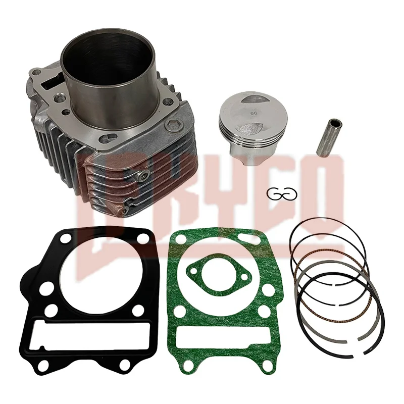 Tall Cylinder Top End Rebuild Kit Motor 66mm Big Bore to 178cc For Honda WAVE125 WAVE125i KSSG Innova ANF125 XRM125 Supra X125 6