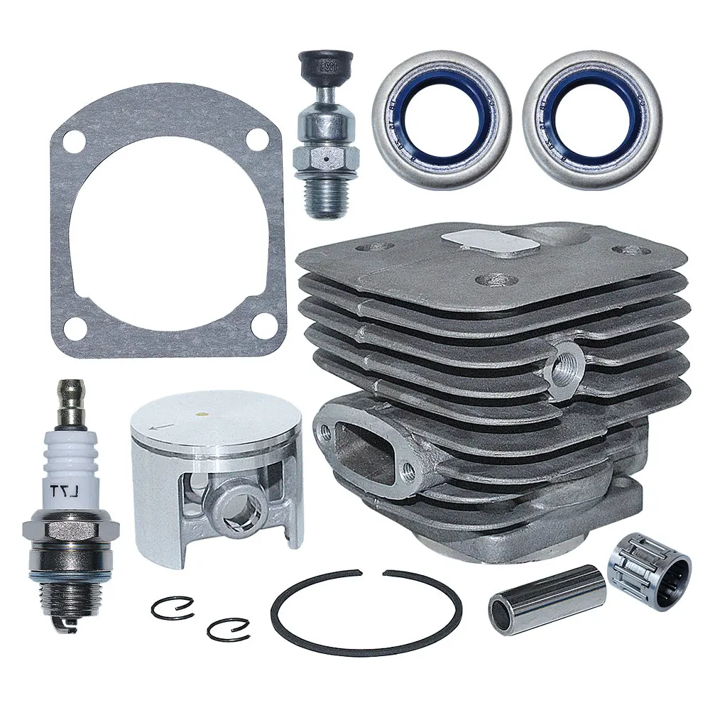 Imagem -04 - Furo Grande 52 mm Kit Junta do Pistão do Cilindro para Husqvarna 61 268 272 272xp Motosserra 503758172 503446501 w Rolamento de Agulha Selo Óleo