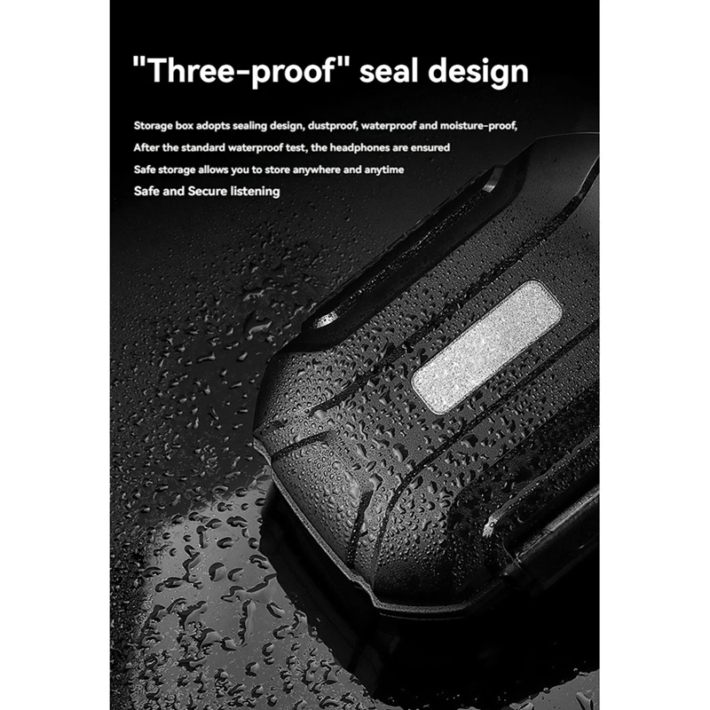 Grande Capacidade Earphone Storage Box, Dustproof, impermeável, à prova de choque