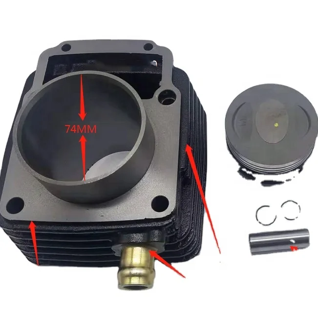 

Factory Supply Trike Cylinder Kit CG250 CG300 IRON BORE SIZE 74