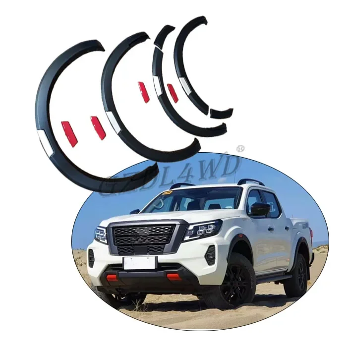 

GZDL4WD pickup wheel arch With Reflective sticker Original Style fender flare for NP300 Navara D23 2015- 2021 body kit