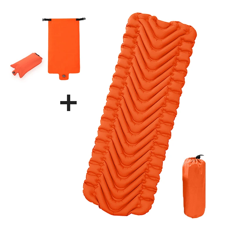 

Outdoor Inflatable Mattress Ultralight Waterproof Compact Air Mat Single Sleeping Pad Travel Folding Bed Portable Camping Mat