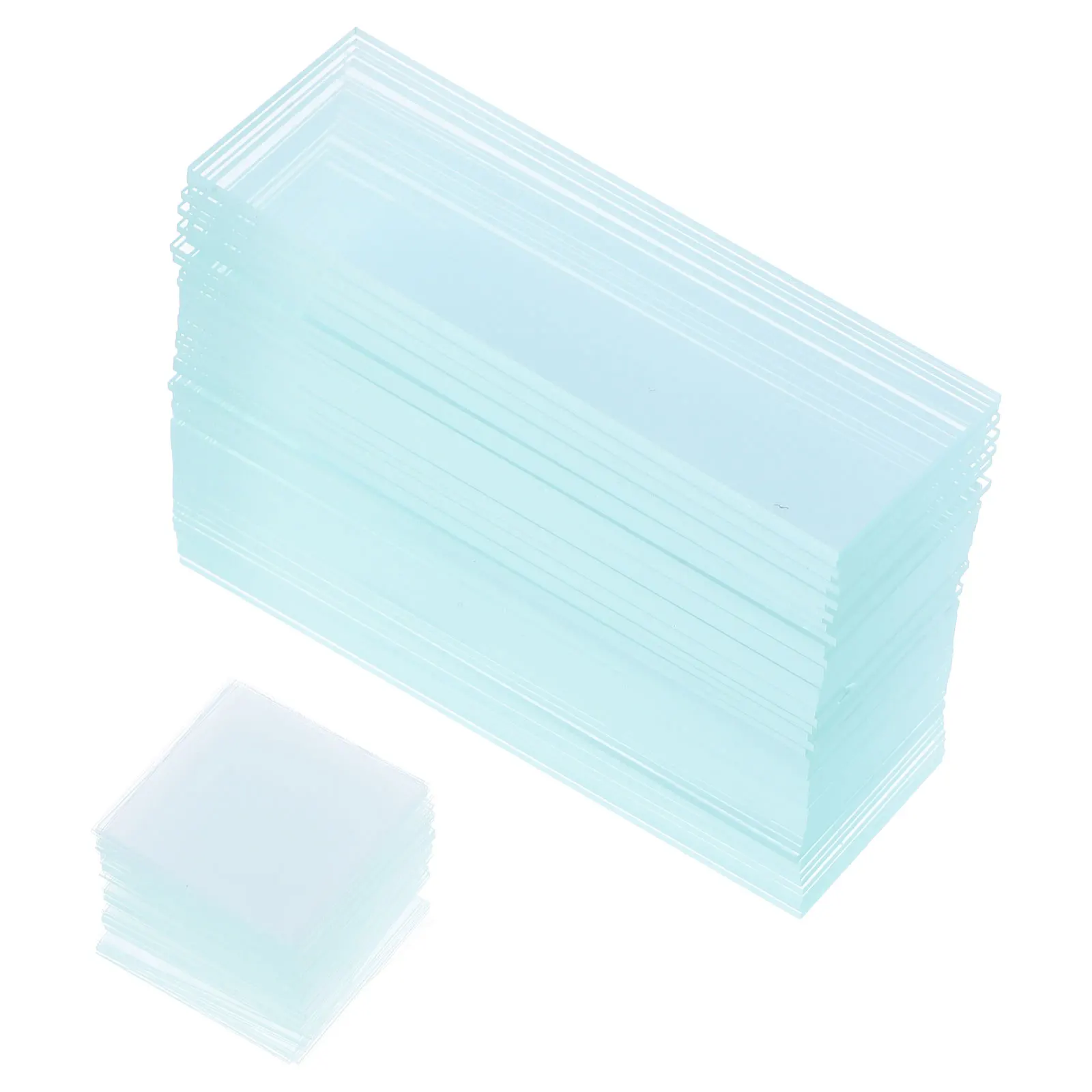 

Slide Cover Slip Ground Edge Glass Slides Large Microscope Pad for Mircoscope Jewelers Loupe Accessories