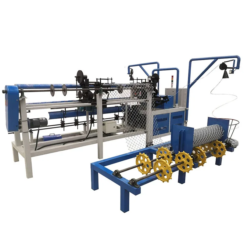 آلة صنع سياج ربط السلسلة الأوتوماتيكية آلة صنع شبكة الماس عالية الجودة بسلك مزدوج #2