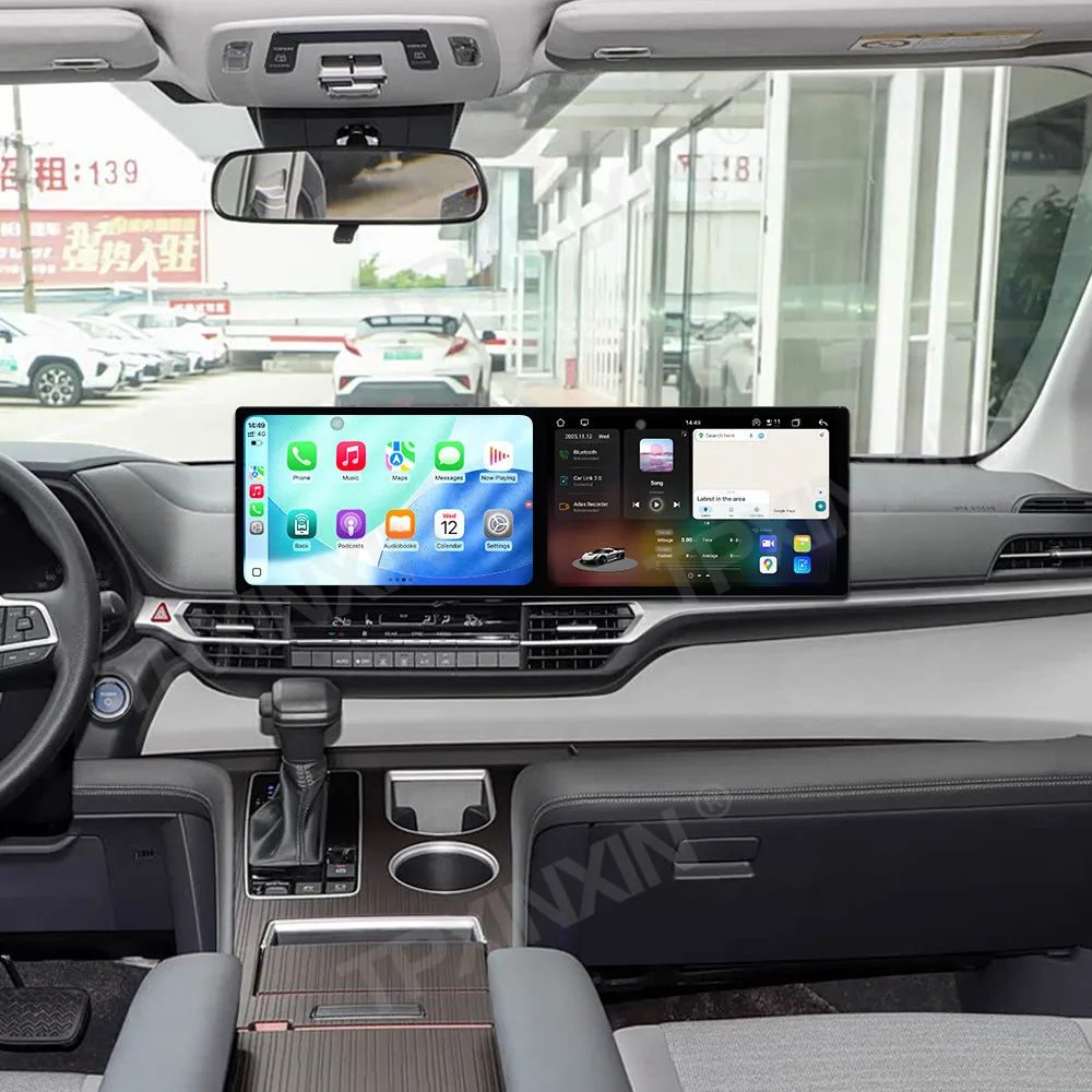 

11.5" Dual Screen Android Carplay Car Radio Strero For Toyota Sienna 2021 Navigation GPS 4G Car Multimedia Player Head Unit