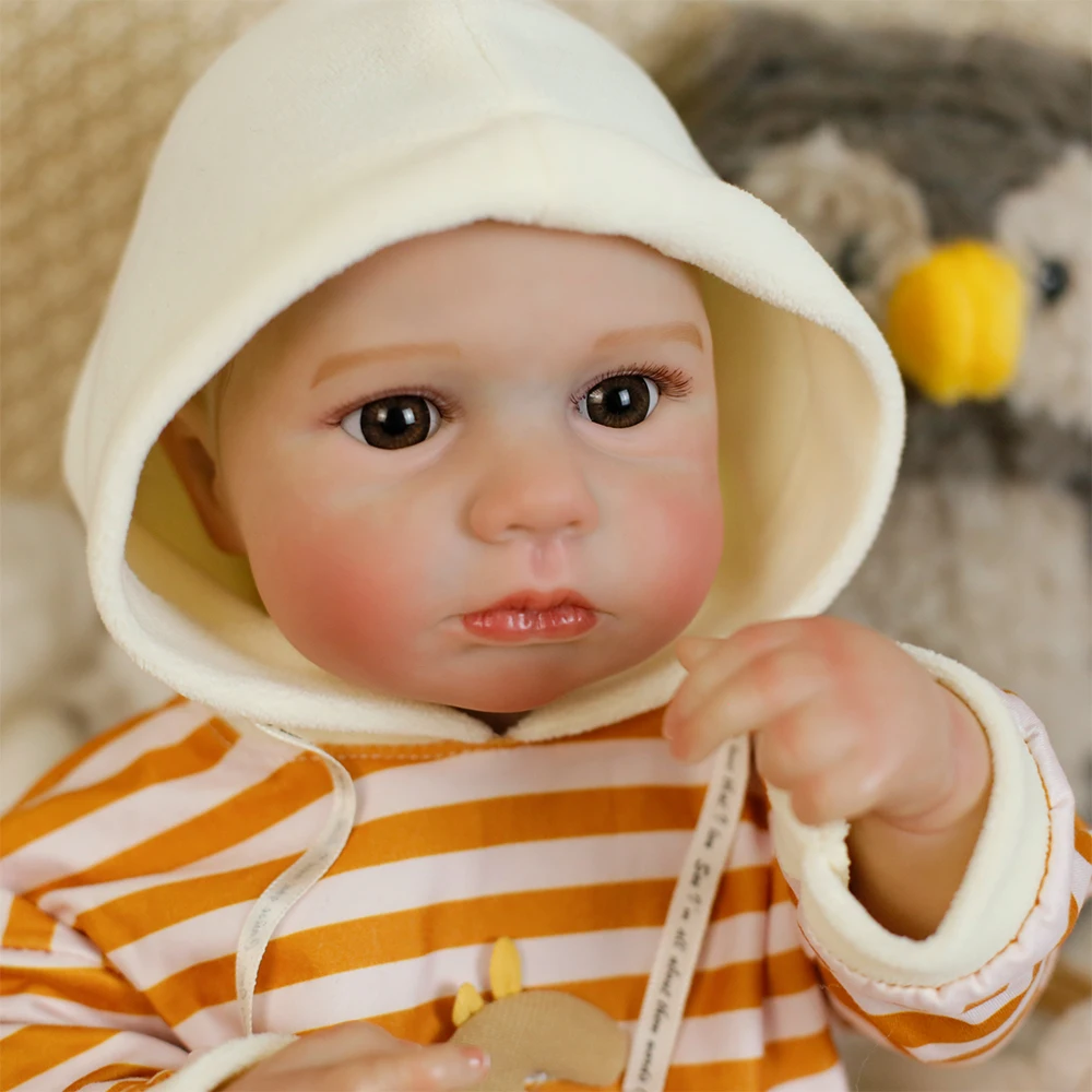 19 بوصة كامل لينة سيليكون الفينيل قابل للغسل الجسم تولد من جديد الدمى الوليد الطفل حجم لولو الدمى عالية الجودة تحصيل لعبة الهدايا