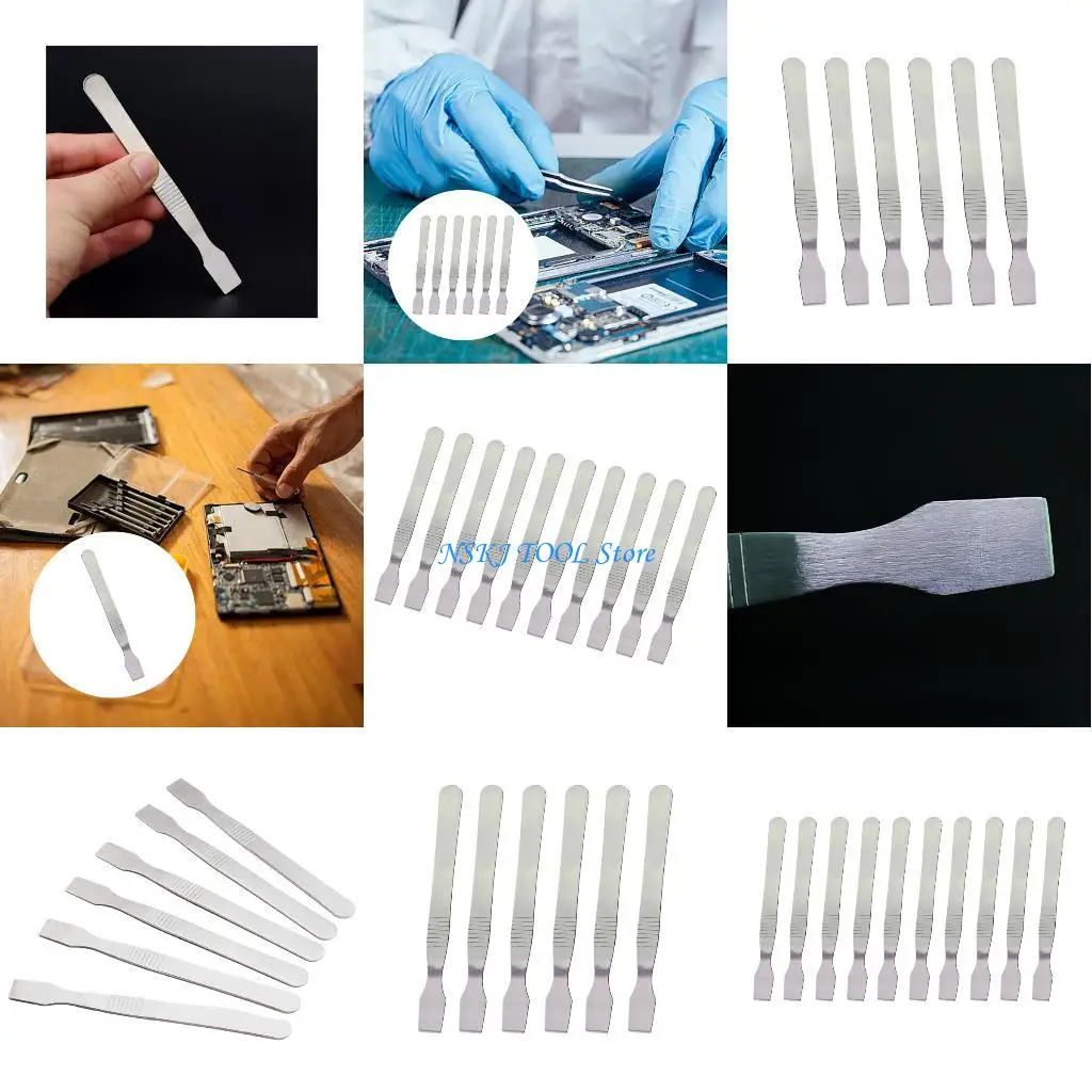 

L8RC Precise Metal Spudger Steel Scrapers Tool For Smartphone Disassembly Pry Bar