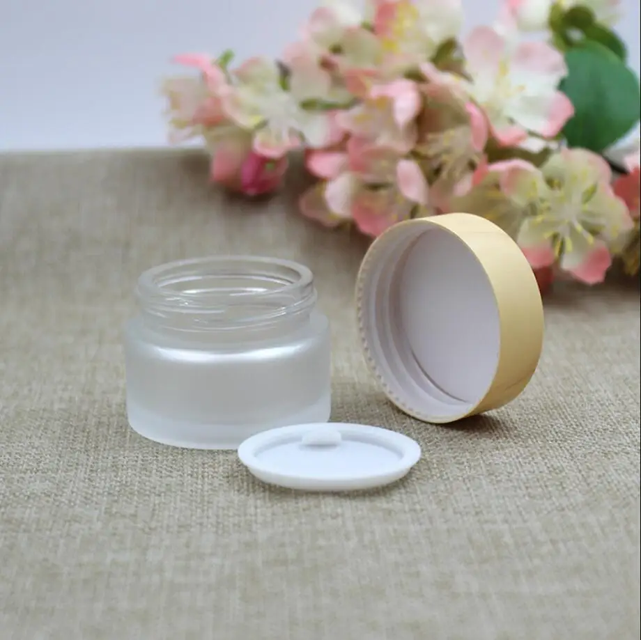 5G Milchglas/Flasche Topf Holzform Deckel Gel/Augencreme/Probe/Kunstnagel/Hautpflege/Essenz/Feuchtigkeitscreme Kosmetikverpackung