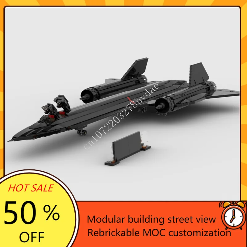 2862PCS MOC Custom Puzzles SR-71 Blackbird Model DIY Assembled  Aircraft Educational Creative Children Technology Toy Xmas Gifts