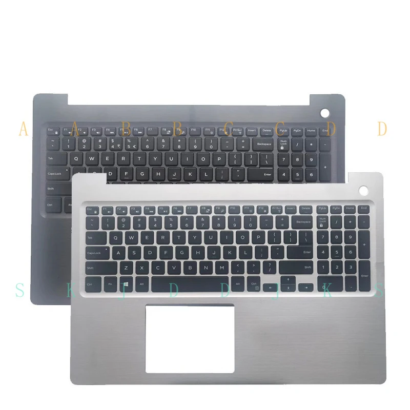 

M For Dell Inspiron 15 5000 palm rest Laptop upper Cover Keyboard 0MR2KH 08D7T9