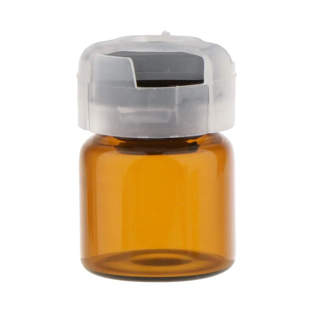 Clear Travel Bottle Set Mini Glass Vials Refillable Sealed Sterile Containers for Beauty Applications