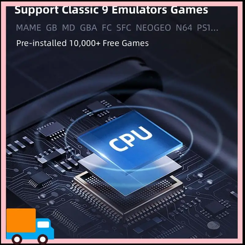 

D007PLUS Hand-Held Gaming Device 10000+ Games 3.5 Inch IPS Screen Linux System Retro Game Players (Gray)