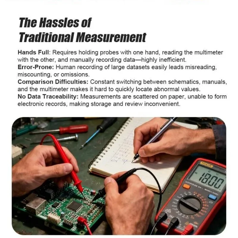 Professional Intelligent Resistance Analyzer One-Click Measurement Automatic Data Recording For Mobile Phone Repair Tool