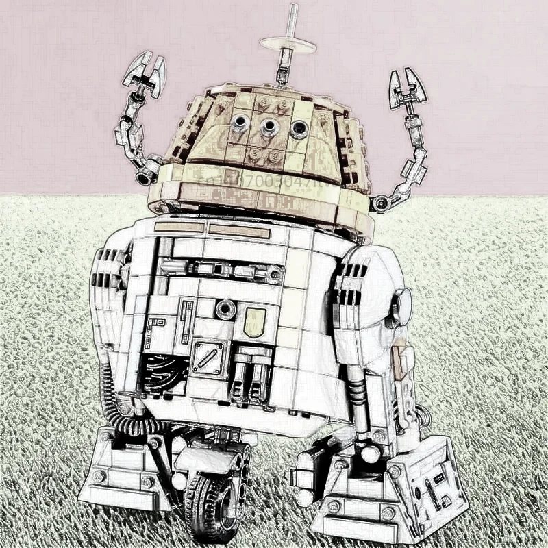 

1000+ pcs The 2025 New Model of The Handcrafted DIY Robot Set Model Building Blocks Is A Collectible Christmas Gift Toy