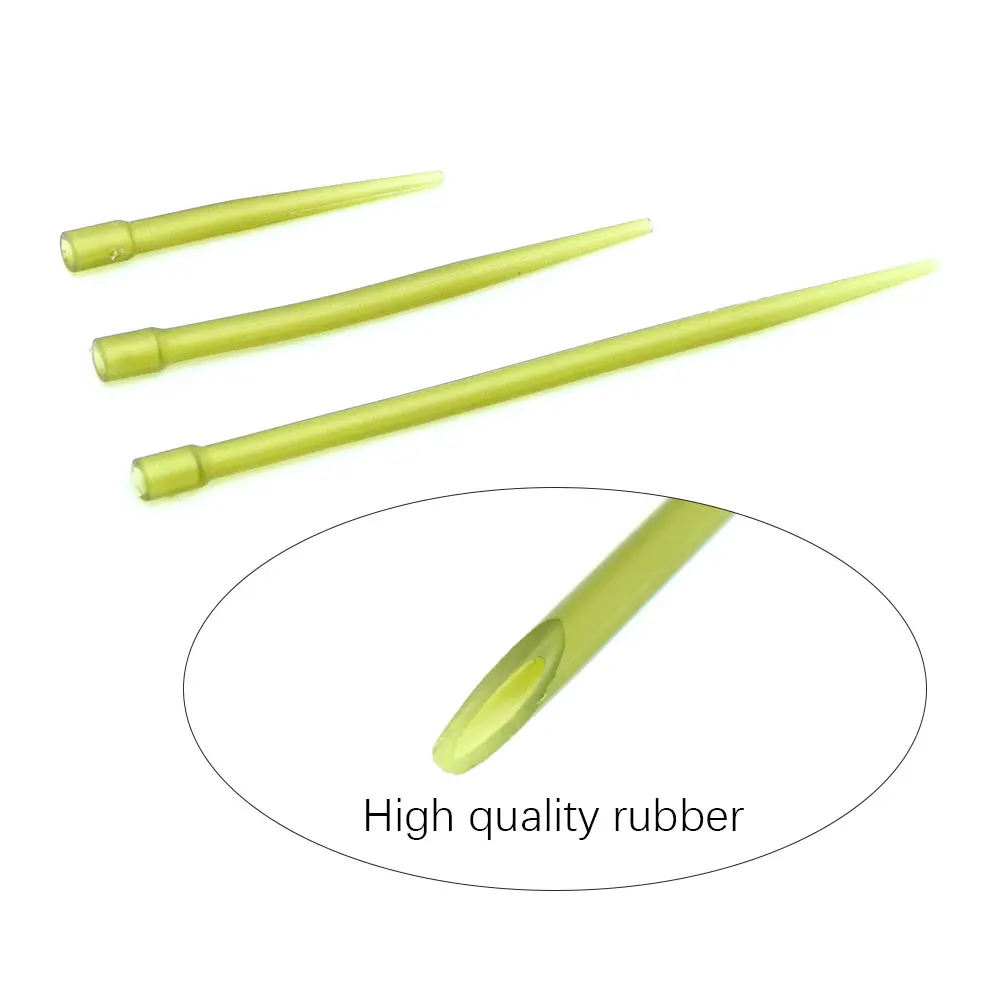 20pcs Carp Fishing Accessories Hair Rig Hooklink Anti Tangle Sleeve Rubber Tubing For Carp Rig Swivels Fishing Sleeve End Tackle view 4