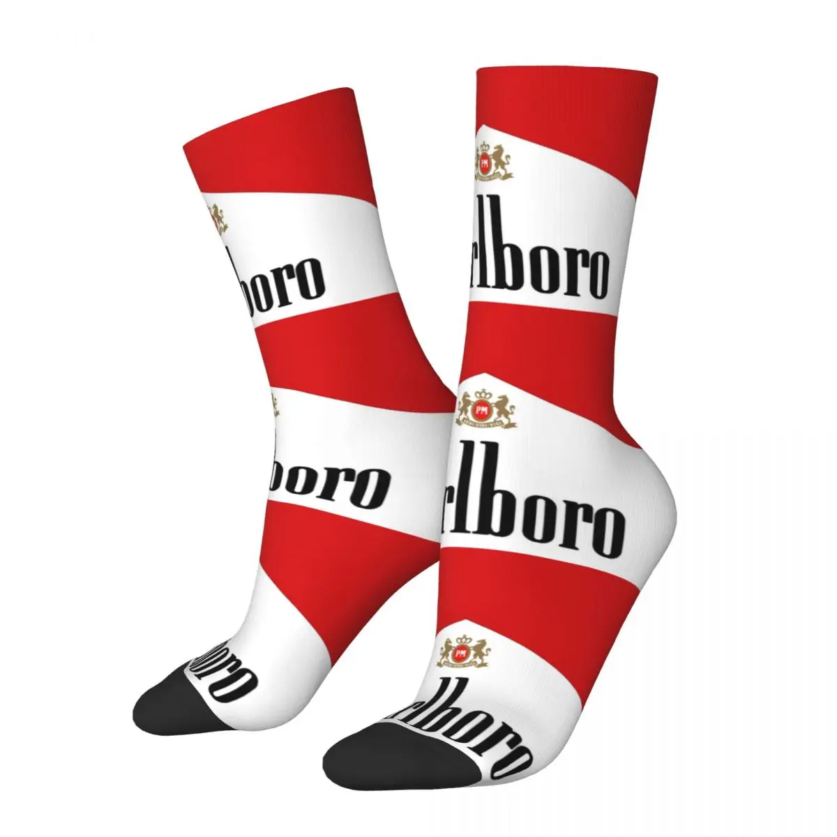 New Male Men Socks Casual Marlboroo Cigarettes Logo Sock Skateboard Women Socks Spring Summer Autumn Winter