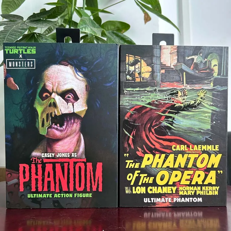 Neca-Ninja Turtles X شخصية عمل عالمية ، Casey Jones ، شبح الأوبرا ، Carl ، Lon Chaney #1