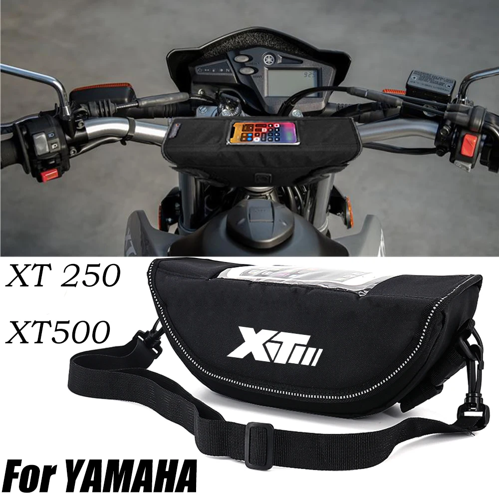 Per YAMAHA XT250 XT500 yamaha xt 250 xt 500 accessorio moto borsa portaoggetti per manubrio impermeabile e antipolvere