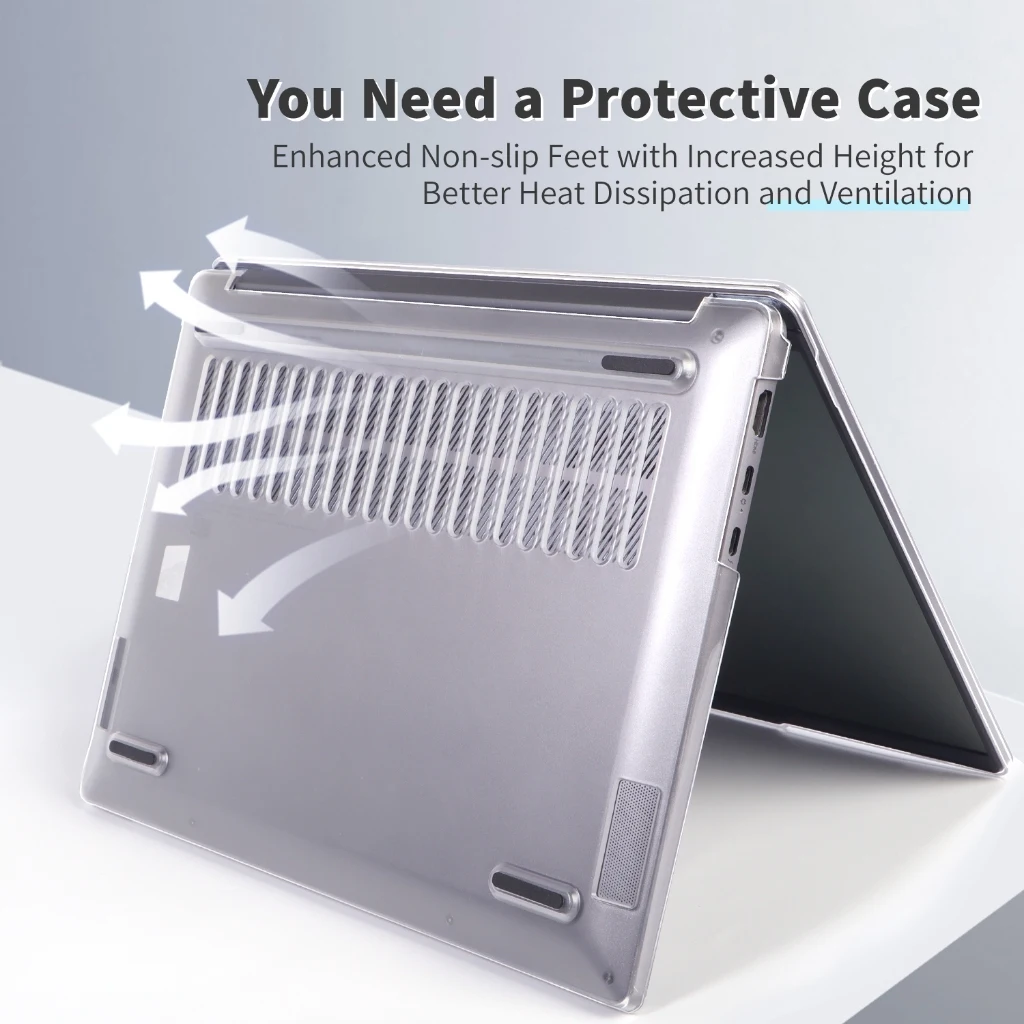 Capa transparente fosca para laptop, para lenovo 2025/2024, ideapad pro 5 14/16 polegadas, ideapad slim 5 14/16 polegadas, modelo de concha protetora dura